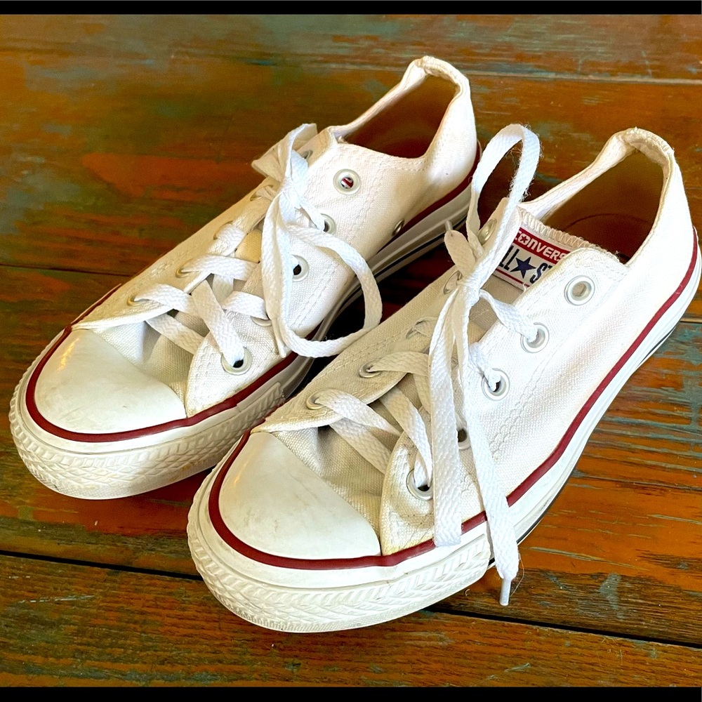 CONVERSE All-Star Canvas White Sz 6 Women Low-Top Skate Sneakers